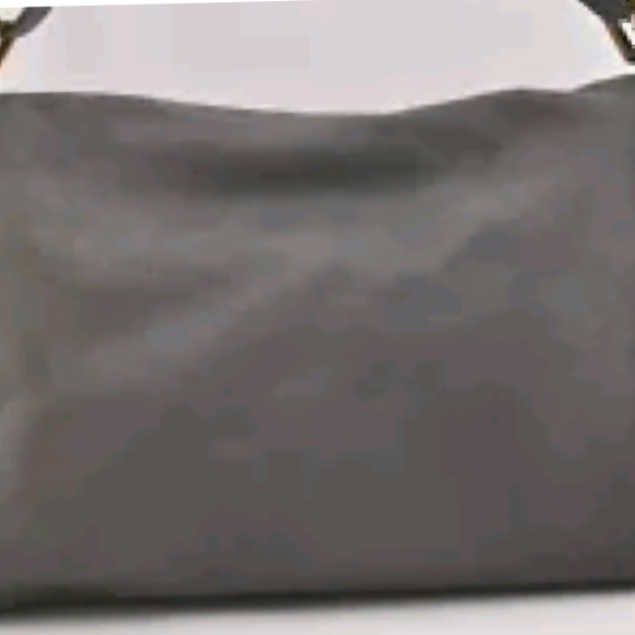 Fendi Mama baguette.  Grey nubuck with slight metallic and lucite hardware. - Picture 13 of 16